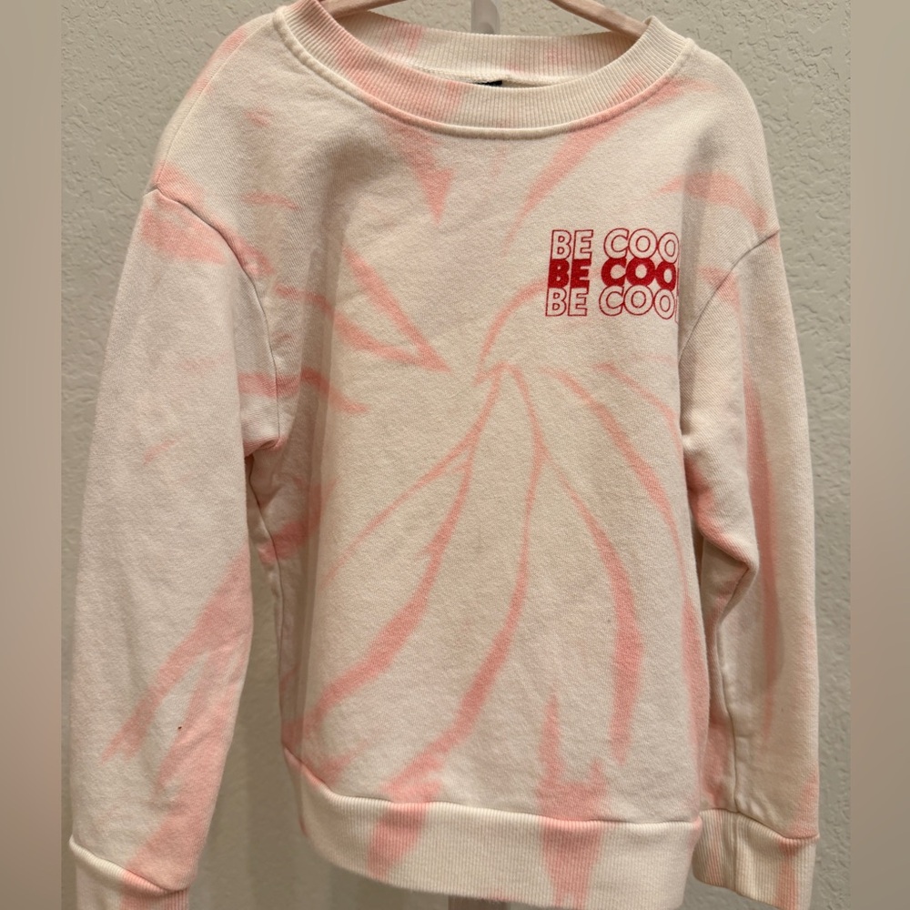 Kids Pink Tie-Dye Sweatshirt